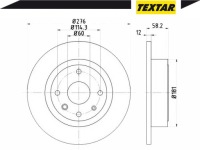 фото thumb №3, Textar 2 x диск гальмівна 92225103