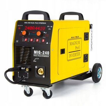 PÓŁAUTOMAT SPAWALNICZY MAGNUM MIG 240 DUAL PULS MAG MMA TIG 240A 230V 3W1