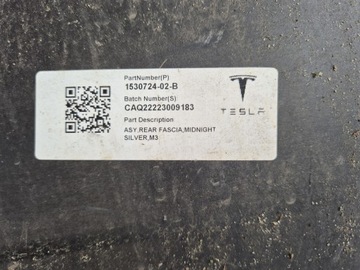 фото thumb №8, Tesla модель 3 17- бампер задній