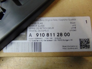 фото thumb №7, Скло дзеркало вкладка правий mercedes sprinter 907 910 асистент новий оригінал