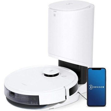 Самоочищающийся робот Ecovacs DEEBOT N8+, лазер dToF, голосовой помощник, карты