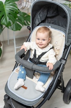 WKŁADKA DO WÓZKA SPACERÓWKI DWUSTRONNA UNIWERSALNA BABYMAM ALLinONE