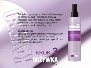Kaypro Tonik do zagęszczania włosów Filler Hyaluronic 200 ml