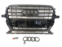 фото thumb №11, Sq5 нова решітка радіатор решітка радіатора audi q5 8r0 рестайлінг 2012-16 повний чорний s-line
