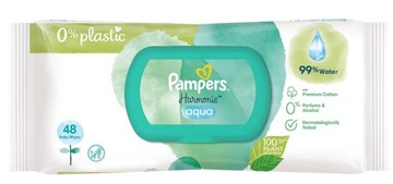 PAMPERS CHUSTECZKI NAWILŻANE HARMONIE AQUA 3x48