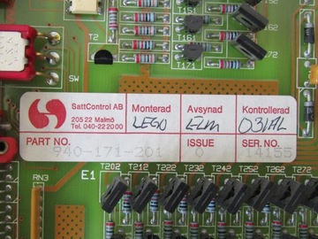 ALFA LAVAL SATT CONTROL 940-171-201 КАРТА ODPG.8