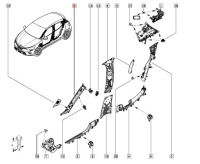 фото thumb №2, Пластик защита стойка a левая динамик renault clio v 769123660r 769124664r