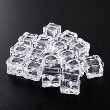 16шт 2x2см поддельные искусственные акриловые кубики льда