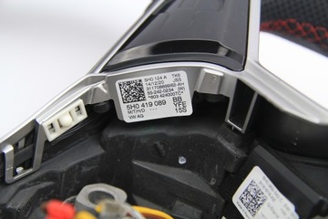 фото thumb №9, Оригинальная руль vw golf 8 viii gti кожа лепестки касание красная nić