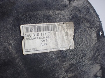 фото thumb №7, Подкрылок левый зад audi a8 s8 d3 5.2 короткий 4e0810171c