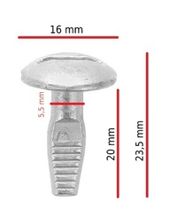 фото thumb №3, Винт клипса кронштейн защита citroen c2 c3 c4