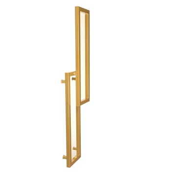 Радиатор для ванной комнаты декоративный золотой 123x30 Aureus Slim