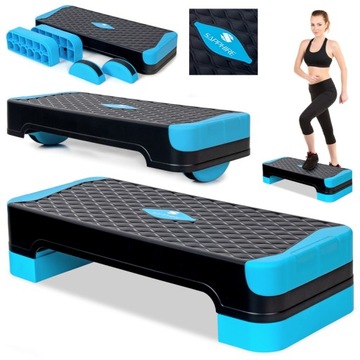 STEP для фитнес-аэробики, 2 шага, BALANCE TRAINER, модульная ПЛАТФОРМА