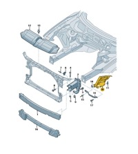 фото thumb №12, Направляющая направляющая бампера левый audi a7 4g8807283c