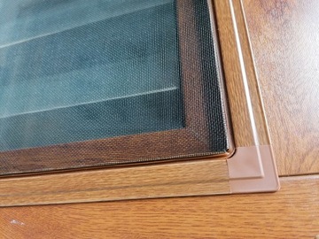 MOSKITIERA na wymiar NA OKNO złożona Złoty dąb 5cm