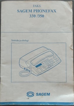 SIEMENS TELFAX 870 K120250F SAGEM Fax Telefaks Made in France Instrukcja PL