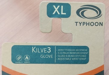 Перчатки неопреновые Typhoon Kilve3 GLOWE для плавания и дайвинга 3мм