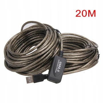 Удлинительный кабель USB 2.0 активный, удлинитель 20 м