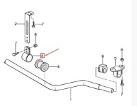Суппорт крепление  передний стабилизатора porsche 944 94434373100 оригинальный с Разборки, фото thumb