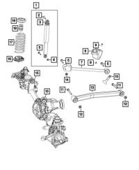 фото thumb №5, Комплект пружины перед задняя jeep wrangler jl 4xe 68253660ad 68413671aa