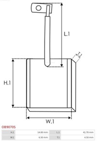 фото thumb №3, Щетка угольная, генератор as-pl ob9070s
