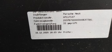 фото thumb №9, Бампер зад porsche taycan 9j1