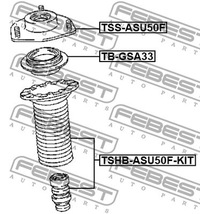 фото thumb №3, Febest tss-asu50f кронштейн амортизатора