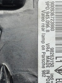 фото thumb №12, Лампа ліва задня задня porsche boxster cayman gt4 gts turbo 9p0945095b