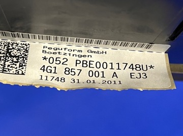 фото thumb №15, Audi a6 c7 панель head up подушка оригінал коричневий 4g1858041ll 4g0880204a