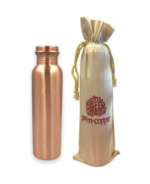 Prem-Copper Бутылка для воды COPPER 850мл с сертификатом, гладкая