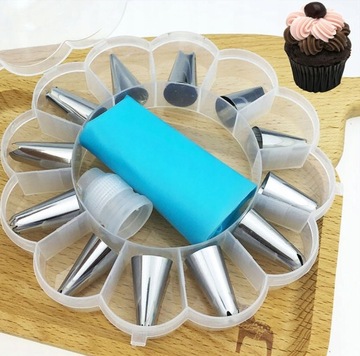 КОНФЕКЦИОННЫЙ РУКАВ НАБОР МЕГА СИЛИКОНА 15 EL CAKE DECORATOR