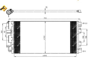фото thumb №2, Nrf конденсатор кондиціонера land rover freelander 9