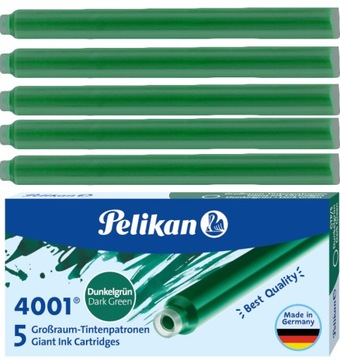 КАРТРИДЖИ PELIKAN PEN LONG 5 шт GTP/5 ЗЕЛЕНЫЕ