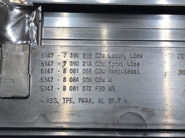 фото thumb №4, Планка накладка порога зад права bmw g30 540 i xdrive 8064906