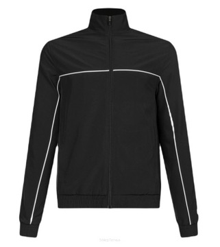 Женская теннисная толстовка Wilson Team Warm-Up Jacket, черная, размер XS