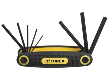 Набор шестигранных ключей TOPEX 1,5 - 6 мм 8 шт.
