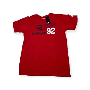 Koszulka T-shirt męski krótki rękaw Adidas 92 USA Volleyball M
