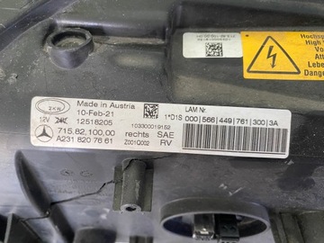 фото thumb №13, Mercedes sl 231 w231 дорестайлинг usa ils bi ксенон поворотный a2318207661 запчасти