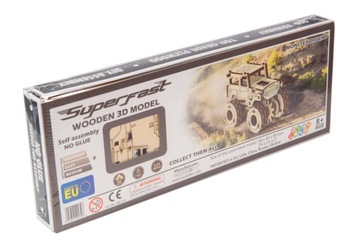 Деревянный город Monster Truck 5 Puzzle 3D модель