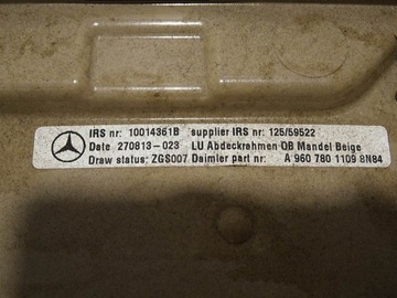 фото thumb №3, Рамка защита корпус люк a9607801109 mercedes actros mp4 / mp5 1845l