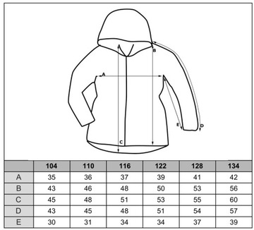 W003 Sportowa bluza polar PL rozmiar 122 DE-20