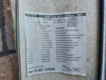 фото thumb №13, Стеля range rover evoque ii l551 21r чорна