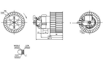фото thumb №2, Nissens вентилятор воздуходувка opel calibra 2.0 i 85