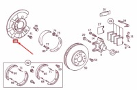 Mb s w140 плита защитная тормоза колеса заднего правого a1404201344 Киев, фото thumb