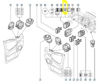 фото thumb №8, Переключатель обогрев стекло master ii 8200009045