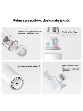 Небольшой портативный пылесос Xiaomi для домашнего использования.