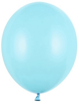 BALONY JASNY NIEBIESKI PASTELOWE ŚLUB WESELE DUŻE DO GIRLAND 30 CM 10 SZT