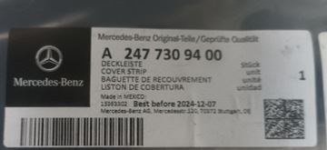 фото thumb №3, Планка дверь левая зад задняя mercedes glb a2477309400