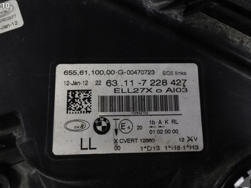 фото thumb №11, Bmw 7 f01 f02 08-13 передній рестайлінг лампа ксенон керована динамічний ліва європа