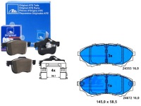 фото thumb №1, Ate тормозные колодки ham. mazda перед bt-50 2,5-3,0cdi 4x4
